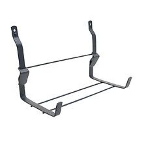 Support Jardinière Mural Fer Plat Anthracite - 35x18 Cm - Acier Époxy