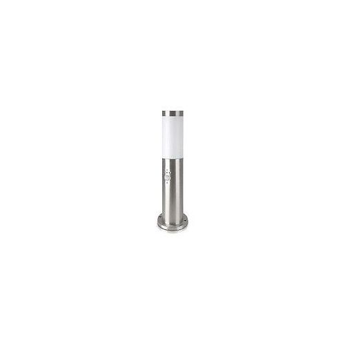 Borne De Jardin Acier Inoxydable Avec Détecteur 45cm Pour Ampoule E27 Ip44 - Silamp