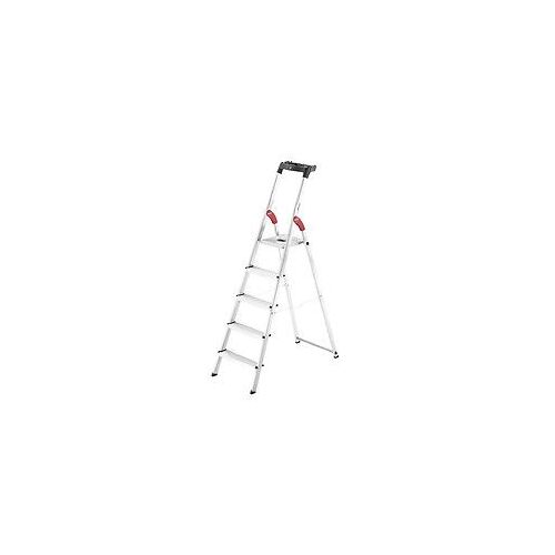 Escabeau Hailo L60 sécurisé pliable - 5 marches - 2.81m - en alu ultra léger