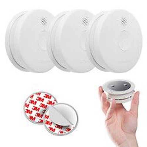 Lot de 3 détecteurs de fumée NF Autonomie 5 ans Garantie 3 ans - 5TC1292-6 + supports aimantés-SIEMENS