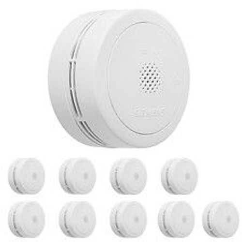 Lot de 10 détecteurs de fumée NF, Autonomie et Garantie 10 ans-SIEMENS