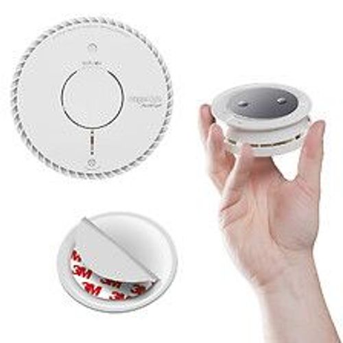 Lot de 3 détecteurs de fumée  NF autonomie et garantie 10 ans + 3 supports aimantés-ANGELEYE