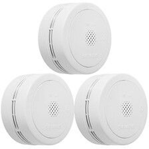 Lot de 3 détecteurs de fumée NF, Autonomie et Garantie 10 ans-SIEMENS