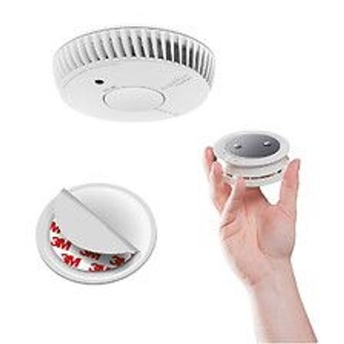 Lot de 4 détecteurs de fumée  NF autonomie 5ans-garantie 10 ans + 4 supports aimantés-ANGELEYE