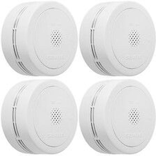 Lot de 4 détecteurs de fumée NF, Autonomie et Garantie 10 ans-SIEMENS