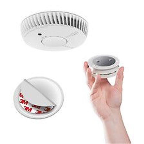 Lot de 5 détecteurs de fumée  NF autonomie 5ans-garantie 10 ans + 5 supports aimantés-ANGELEYE