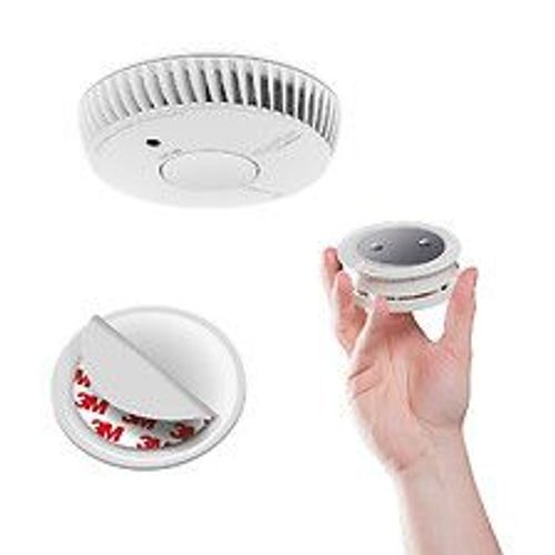 Lot de 10 détecteurs de fumée  NF autonomie 5ans-garantie 10 ans + 10 supports aimantés-ANGELEYE