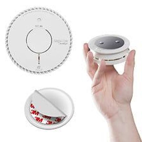 Détecteur de fumée NF autonomie et garantie 10 ans + 1 support aimanté-ANGELEYE