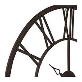 Pendule murale Vintage en métal Marron D 70 cm