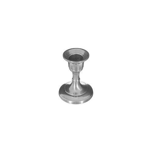 Bougeoir Chandelier en Métal Argenté H 7,5 cm