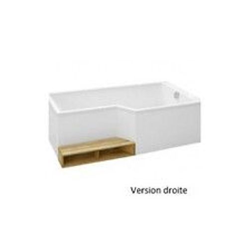 Baignoire bain douche Neo compacte 180 x 90, version droite