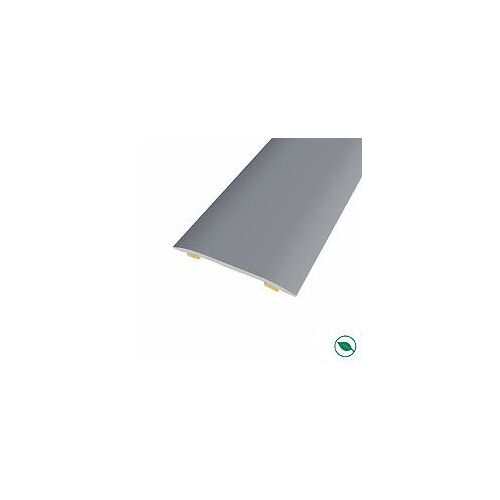 barre de seuil adhésive même niveau aluminium coloris (25) acier mat Long 90 cm larg 3,7cmHt 2,3mm