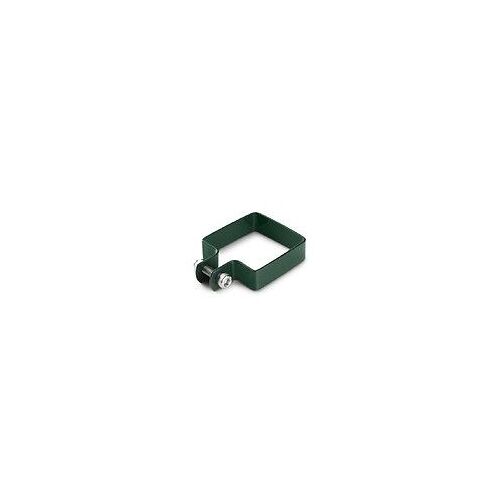 Collier de fixation carré 80 x 80 mm pour portillon grillagé Vert