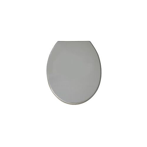 Abattant wc pp gris charnieres plastiques