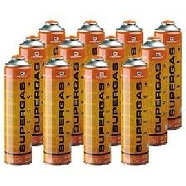 Cartouches gaz 330g Pack de 12 Bouteilles Butane propane 600ml Kemper Bonbonne gaz universelle valve 7/16