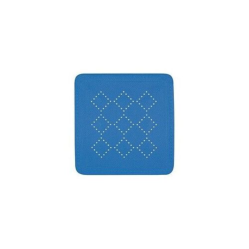 Spirella Tapis Fond de douche PVC ALASKA 55x55cm Bleu ?lectrique