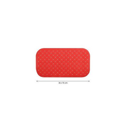 Tapis Fond de baignoire antid?rapant Caoutchouc CLASS 36x76cm Rouge