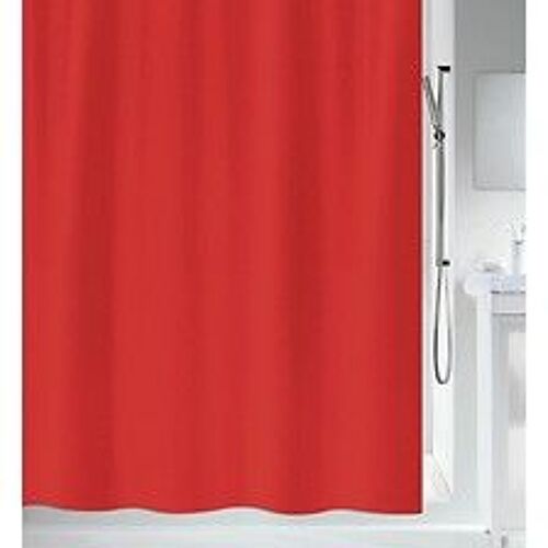 Spirella Rideau de douche Polyester PRIMO 120x200cm Rouge