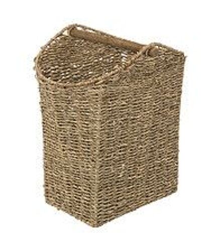 D?rouleur papier toilette WC avec r?serve en Seagrass H. 35 cm