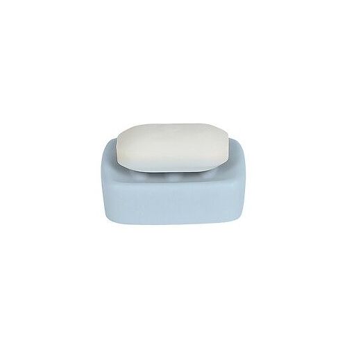 Spirella Porte savon C?ramique RETRO Bleu pastel