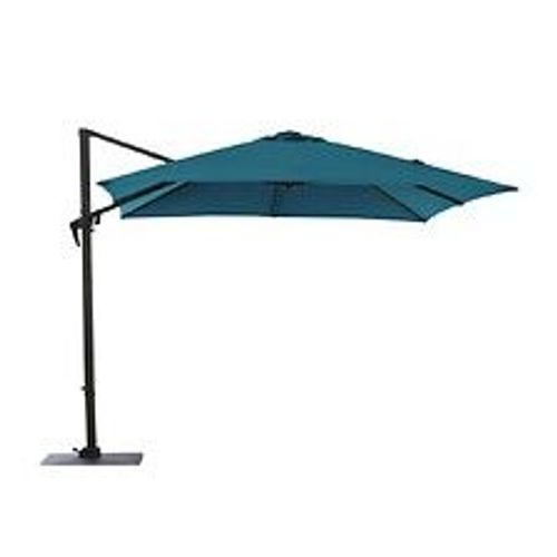Parasol De Jardin D?Port? Roma Bleu - ? Manivelle 3 X 4 M En Alu/Acier