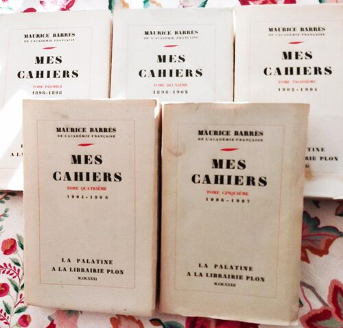 Mes Cahiers Par Maurice Barrès De L'académie Française Aux Editions La Palatine Chez Plon 1929