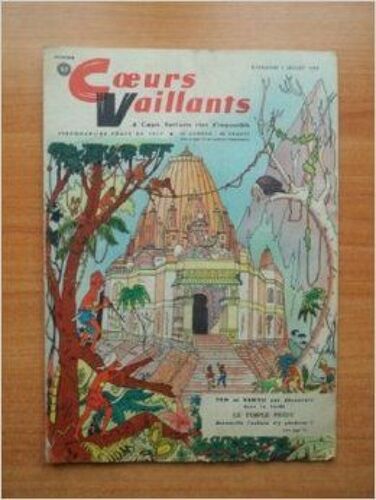 Coeurs Vaillants De 1958  N° 27 : Le Temple Perdu