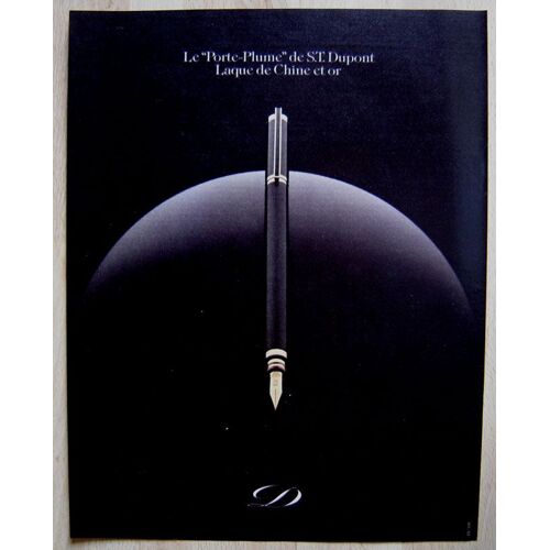 Publicité Papier - Stylo S.T. Dupont De 1981
