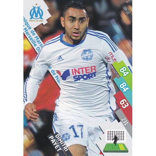 Carte Panini Foot Adrenalyn 2014/2015 - Dimitri Payet Olypique De Marseille 