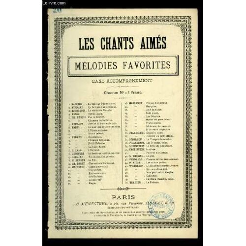 Chant Provencal - Les Chants Aimes / Melodies Favorites - N°20 - Pour Chant Avec Paroles.