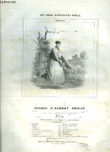 Ou Vous Envolez-Vous - Romance Pour Piano Et Chant Avec Paroles.