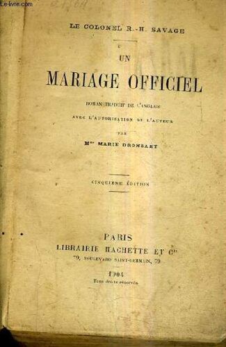 Un Mariage Officiel / 5e Edition.