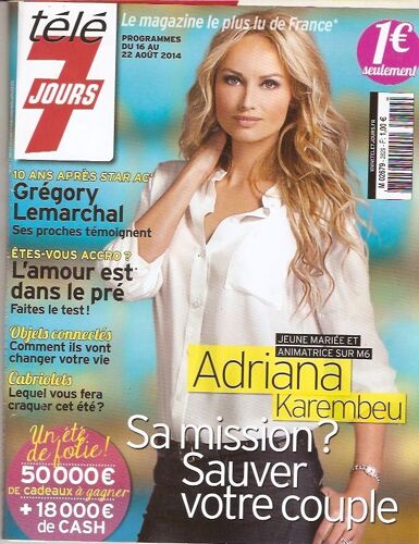 Dubosc 1/2p/ Adriana Karembeu 3p/ Nathalie Pechalat 1p/ Ana Girardot 1/2p/ Andy Serkis 1p/ Lady Gaga Et Tony Bennett 1/2p/ Gregory Lemarchal 1.5p/ Matt Damon 1.5p/ Deneuve 1.5p/  2829 