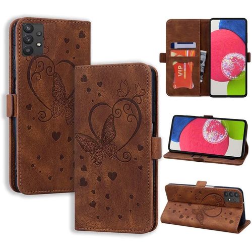 Coque Samsung A52s 5g Coque Samsung A52 5g&4g, Flip Case En Protecion Pour Samsung Galaxy A52 4g / A52 5g / A52s 5g, Brun