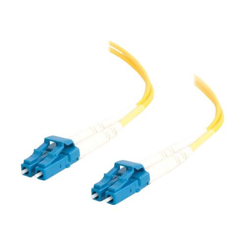 C2G LC-LC 9/125 OS1 Duplex Singlemode PVC Fiber Optic Cable (LSZH) - Cordon de raccordement - mode unique LC (M) pour mode unique LC (M) - 3 m - fibre optique - duplex - 9 / 125 micromètres - OS1...