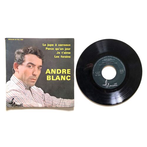 45 Tours. André Blanc. La Jupe À Carreaux...