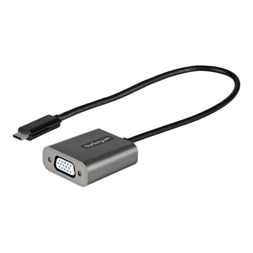 StarTech.com Adaptateur USB C vers VGA - Dongle USB-C 1080p vers VGA - Convertisseur USB-C (DP Alt Mode) vers Écrans/Affichages VGA - Comp. Thunderbolt 3 - Câble Intégré 30cm (CDP2VGAEC) -...