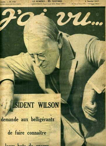 J'ai Vu 1917 Annee Complete En Reliure Du Numero 112 A 163