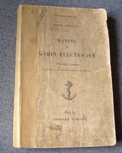 Manuel Du Marin Electricien - Premiere Edition-