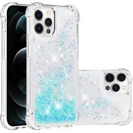 Coque Pour Apple Iphone 12 Pro, Coin Airbag Antichute Sables Mouvants Coque Tpu Bumper Sparkle Case Apple Iphone 12 Pro. Ybw Star Blue