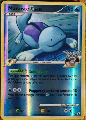 Carte Pokémon 76/111 Maraiste - Reverse 90 Pv Platine Rivaux Émergeants Neuf Fr