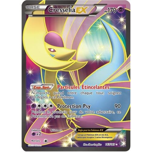 Carte Pokémon 143/149 Cresselia Ex Full Art 170 Pv Frontières Franchies Neuf Fr