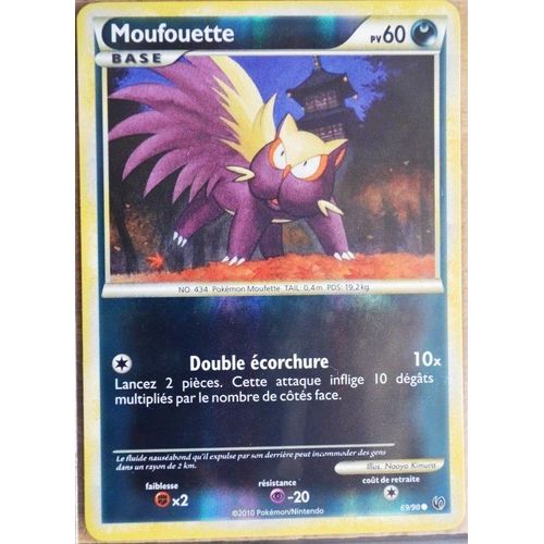 Carte Pokémon 69/90 Moufouette 60 Pv - Reverse Hs Indomptable Neuf Fr