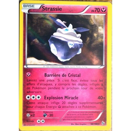Carte Pokémon 68/106 Strassie 70 Pv - Holo Rare Xy Étincelles Neuf Fr