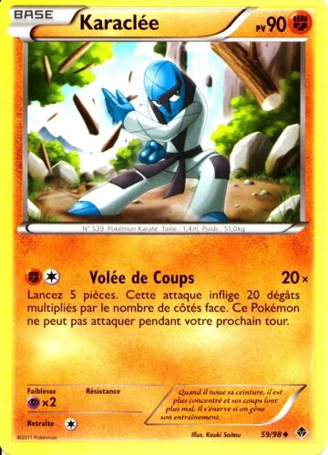 Carte Pokemon Bw - Pouvoirs Emergents - Karaclée 90 Pv - 59/98