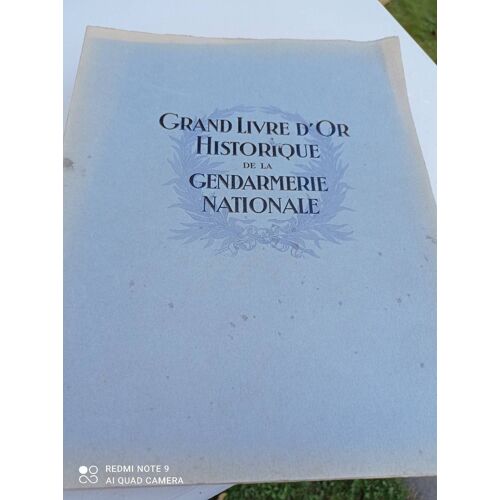 Grand Livre D'or Historique De La Gendarmerie Nationale Tome 2