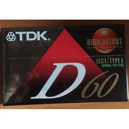 Tdk D60 Normal Position Iec I/Type I - Cassette Audio Vierge