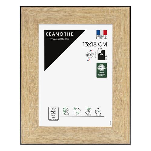Cadre photo Newton bois noir 13x18 cm