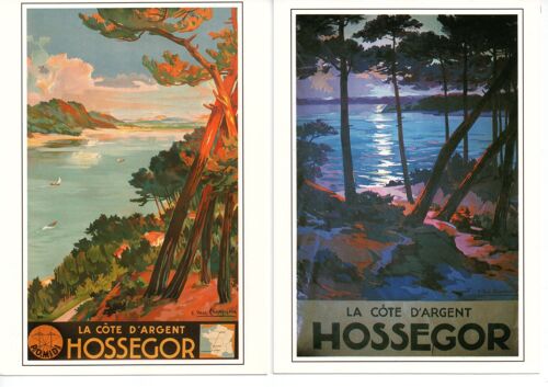 Hossegor (40 - Landes) Lot De 2 Cartes, Illustrateur Paul Champseix