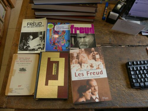 Lot De 6 Livres De Et Sur Sigmund Freud : L'avenir D'une Illusion